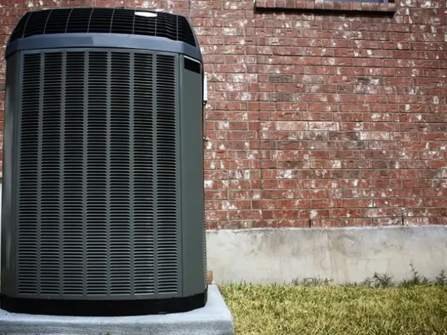 Outside AC Unit of Residential House