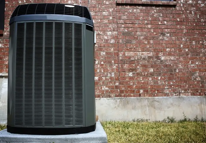 Outside AC Unit of Residential House